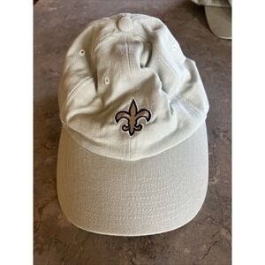 New Orleans Saints NFL Football Hat Beige Adjustable Strap NWOT